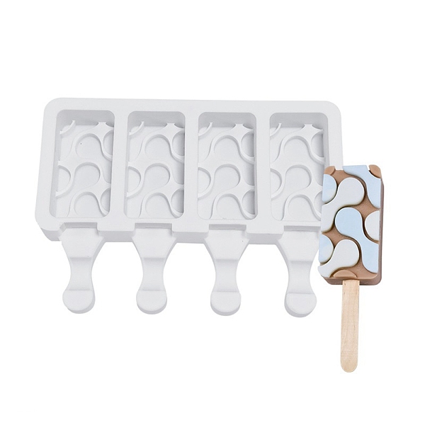 PandaHall Food Grade DIY Rectangle Ice-cream Silicone Molds, Ice Pop Molds, for Making Ice Cream, 4 Cavities, White, 129x180x23mm, Inner...
PandaHall Food Grade DIY Rectangle Ice-cream Silicone Molds, Ice Pop Molds, for Making Ice Cream, 4 Cavities, White, 129x180x23mm, Inner...