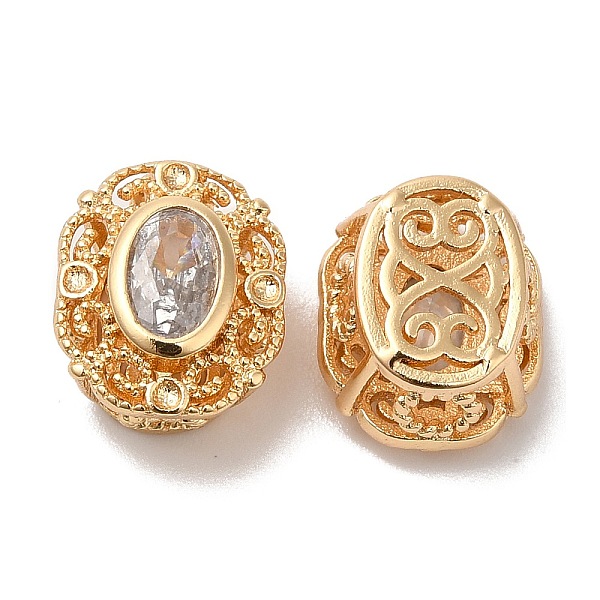 PandaHall Brass with Glass Multi-Strand Links, Hollow Oval, Real 18K Gold Plated, Clear, 11.5x9.5x7mm, Hole: 1.8mm Brass Oval Clear
PandaHall Brass with Glass Multi-Strand Links, Hollow Oval, Real 18K Gold Plated, Clear, 11.5x9.5x7mm, Hole: 1.8mm Brass Oval Clear