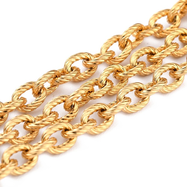 PandaHall Ion Plating(IP) 304 Stainless Steel Rolo Chains, Unwelded, with Spool, Golden, Link: 7x5.5x1.5mm, about 32.8 Feet(10m)/roll 304...
PandaHall Ion Plating(IP) 304 Stainless Steel Rolo Chains, Unwelded, with Spool, Golden, Link: 7x5.5x1.5mm, about 32.8 Feet(10m)/roll 304...