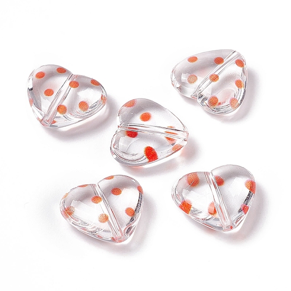 PandaHall Transparent Acrylic Beads, Heart with Polka Dot Pattern, Clear, Orange, 15.5x17.5x6mm, Hole: 1.7mm Acrylic Polka Dot Orange
PandaHall Transparent Acrylic Beads, Heart with Polka Dot Pattern, Clear, Orange, 15.5x17.5x6mm, Hole: 1.7mm Acrylic Polka Dot Orange