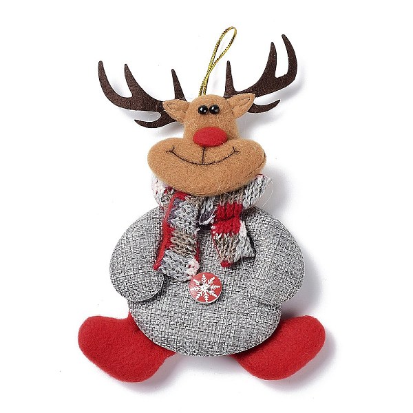 PandaHall Christmas Polyester with Resin Pendant Decorations, for Christmas Tree Hanging Decoration, Deer, 172x116x11mm Polyester Deer
PandaHall Christmas Polyester with Resin Pendant Decorations, for Christmas Tree Hanging Decoration, Deer, 172x116x11mm Polyester Deer