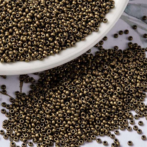 PandaHall MIYUKI Round Rocailles Beads, Japanese Seed Beads, 15/0, (RR2006) Matte Metallic Dark Bronze, 15/0, 1.5mm, Hole: 0.7mm, about..., Brown
PandaHall MIYUKI Round Rocailles Beads, Japanese Seed Beads, 15/0, (RR2006) Matte Metallic Dark Bronze, 15/0, 1.5mm, Hole: 0.7mm, about..., Brown