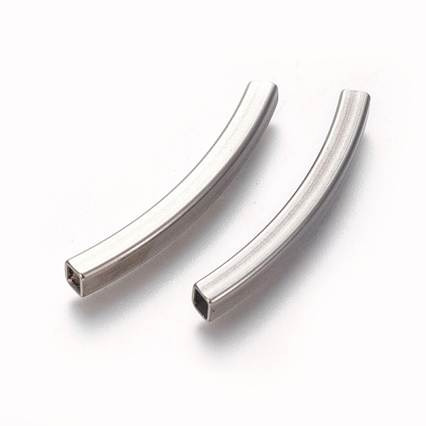 PandaHall 304 Stainless Steel Tube Beads, Square Hole, Stainless Steel Color, 40x4x4mm, Hole: 2.5~3.2mm 304 Stainless Steel Tube
PandaHall 304 Stainless Steel Tube Beads, Square Hole, Stainless Steel Color, 40x4x4mm, Hole: 2.5~3.2mm 304 Stainless Steel Tube