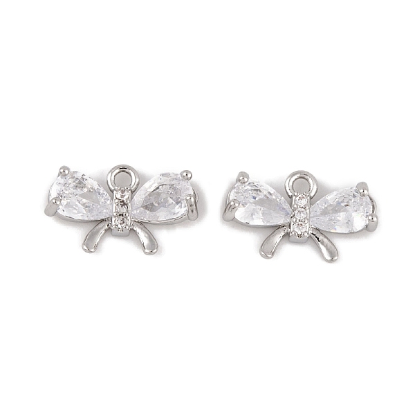 PandaHall Brass Micro Pave Clear Cubic Zirconia Charms, Long-Lasting Plated, Bowknot, Platinum, 8x13.5x3mm, Hole: 1mm Brass+Cubic Zirconia...
PandaHall Brass Micro Pave Clear Cubic Zirconia Charms, Long-Lasting Plated, Bowknot, Platinum, 8x13.5x3mm, Hole: 1mm Brass+Cubic Zirconia...