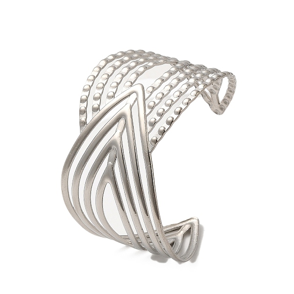 PandaHall 304 Stainless Steel Open Cuff Bangles, Horse Eye, Inner Diameter: 2-3/8x1-7/8 inch(6.1x4.7cm), Wide: 45.5mm 304 Stainless Steel...
PandaHall 304 Stainless Steel Open Cuff Bangles, Horse Eye, Inner Diameter: 2-3/8x1-7/8 inch(6.1x4.7cm), Wide: 45.5mm 304 Stainless Steel...