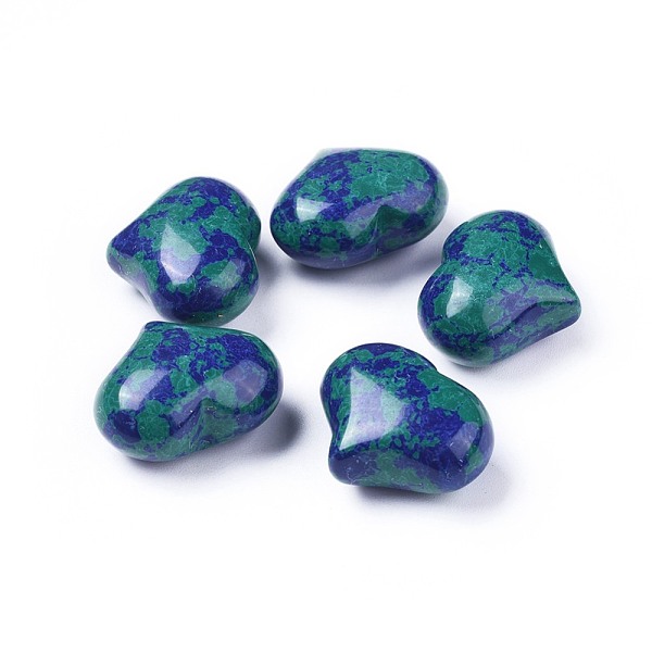 PandaHall Natural Chrysocolla and Lapis Lazuli Stone, Dyed, Heart Love Stone, Pocket Palm Stone for Reiki Balancing, 20x25x11~13mm...
PandaHall Natural Chrysocolla and Lapis Lazuli Stone, Dyed, Heart Love Stone, Pocket Palm Stone for Reiki Balancing, 20x25x11~13mm...