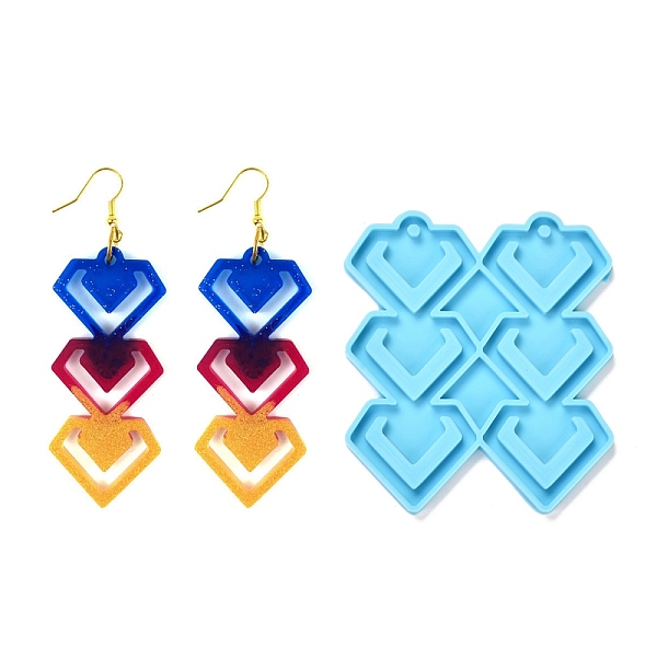 PandaHall Valentine's Day Theme DIY Pendant Silicone Molds, for Earring Makings, Resin Casting Molds, For UV Resin, Epoxy Resin Jewelry...
PandaHall Valentine's Day Theme DIY Pendant Silicone Molds, for Earring Makings, Resin Casting Molds, For UV Resin, Epoxy Resin Jewelry...