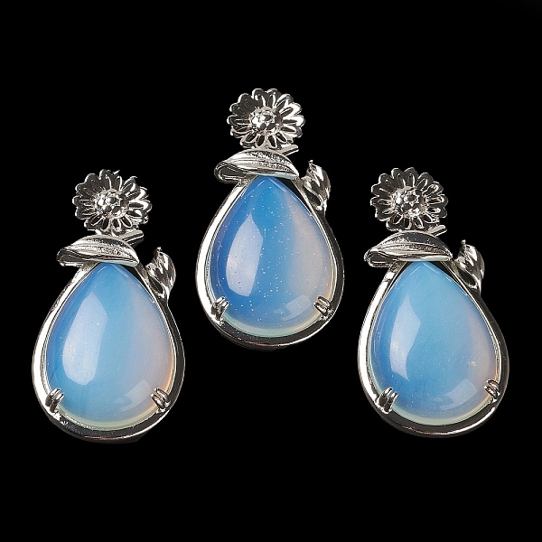 PandaHall Opalite Pendants, with Brass Findings, Flower with Teardrop, 56x28x8mm, Hole: 5x2.5mm Opalite Teardrop
PandaHall Opalite Pendants, with Brass Findings, Flower with Teardrop, 56x28x8mm, Hole: 5x2.5mm Opalite Teardrop