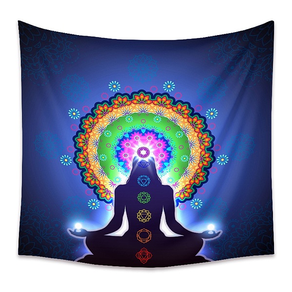 PandaHall Yoga Meditation Trippy Polyester Wall Hanging Tapestry, Bohemian Mandala Psychedelic Tapestry for Bedroom Living Room Decoration...
PandaHall Yoga Meditation Trippy Polyester Wall Hanging Tapestry, Bohemian Mandala Psychedelic Tapestry for Bedroom Living Room Decoration...