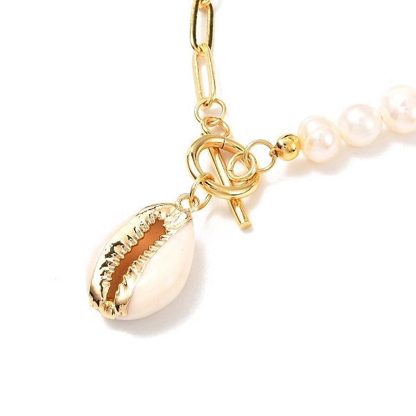 PandaHall Electroplate Cowrie Shell Pendant Necklace for Girl Women, Golden Brass Paperclip Chain Necklace, Natural Pearl Beads Necklace..., White
PandaHall Electroplate Cowrie Shell Pendant Necklace for Girl Women, Golden Brass Paperclip Chain Necklace, Natural Pearl Beads Necklace..., White