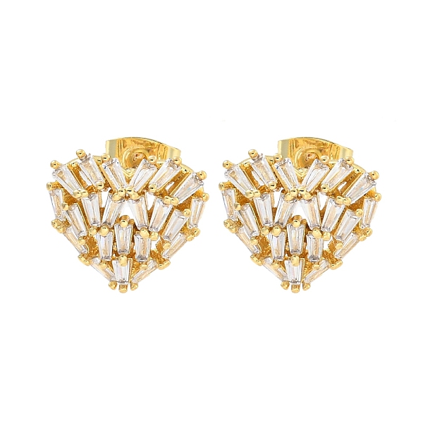 PandaHall Brass Pave Clear Cubic Zirconia Stud Earrings, Heart, Real 16K Gold Plated, 13x14mm Brass Heart Clear
PandaHall Brass Pave Clear Cubic Zirconia Stud Earrings, Heart, Real 16K Gold Plated, 13x14mm Brass Heart Clear