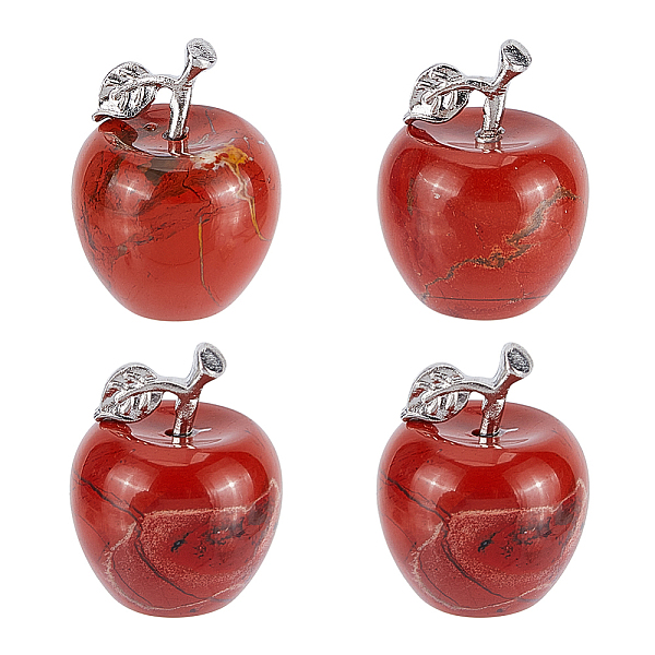 PandaHall CHGCRAFT 4Pcs Natural Red Jasper Apple Figurines Apple Decorations Red Jasper Display Decorations with Alloy Leaf for Floral...
PandaHall CHGCRAFT 4Pcs Natural Red Jasper Apple Figurines Apple Decorations Red Jasper Display Decorations with Alloy Leaf for Floral...