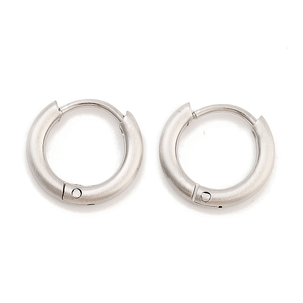 PandaHall Frosted 304 Stainless Steel Huggie Hoop Earrings for Women, with 316 Stainless Steel Pins, Stainless Steel Color, 2x11~12mm 304...
PandaHall Frosted 304 Stainless Steel Huggie Hoop Earrings for Women, with 316 Stainless Steel Pins, Stainless Steel Color, 2x11~12mm 304...