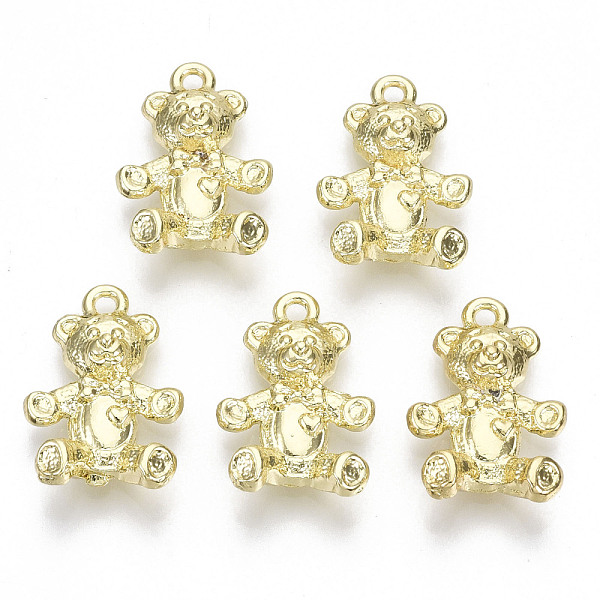 PandaHall Rack Plating Alloy Pendants, Cadmium Free & Lead Free, Bear, Light Gold, 20.5x14x6mm, Hole: 1.6mm Alloy Bear
PandaHall Rack Plating Alloy Pendants, Cadmium Free & Lead Free, Bear, Light Gold, 20.5x14x6mm, Hole: 1.6mm Alloy Bear