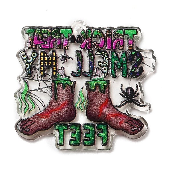 PandaHall Halloween Themed Acrylic Pendants, Word, 33x34x2mm, Hole: 1.5mm Acrylic Word
PandaHall Halloween Themed Acrylic Pendants, Word, 33x34x2mm, Hole: 1.5mm Acrylic Word
