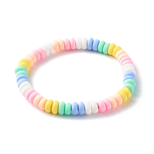 PandaHall Handmade Polymer Clay Beads Stretch Bracelets for Kids, Colorful, Inner Diameter: 2-1/8 inch(5.3cm) Polymer Clay
PandaHall Handmade Polymer Clay Beads Stretch Bracelets for Kids, Colorful, Inner Diameter: 2-1/8 inch(5.3cm) Polymer Clay
