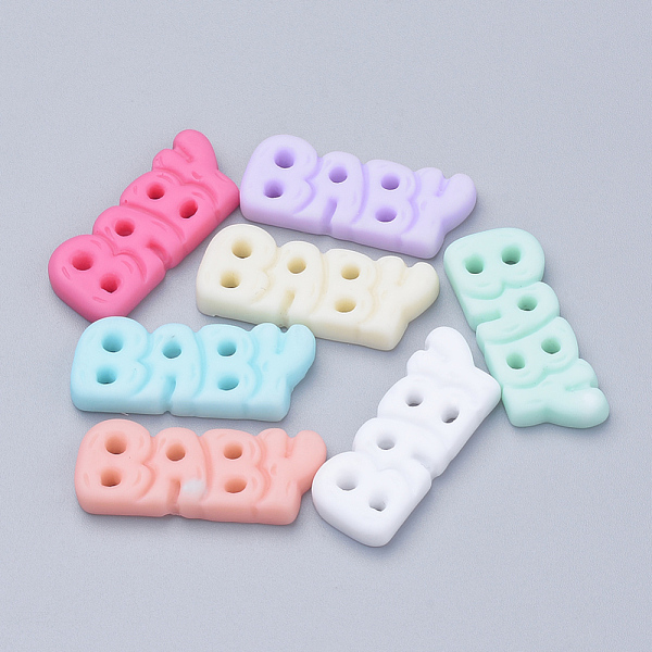 PandaHall Resin Cabochons, Word Baby, Mixed Color, 12x29~30x4mm Resin Word Multicolor
PandaHall Resin Cabochons, Word Baby, Mixed Color, 12x29~30x4mm Resin Word Multicolor