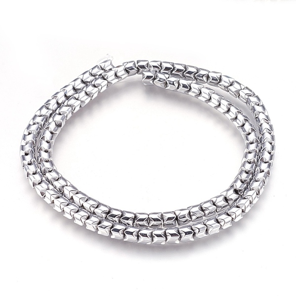 PandaHall Electroplate Non-magnetic Synthetic Hematite Bead Strands, Polished, Column, Platinum Plated, 5x4mm, Hole: 1mm, about...
PandaHall Electroplate Non-magnetic Synthetic Hematite Bead Strands, Polished, Column, Platinum Plated, 5x4mm, Hole: 1mm, about...