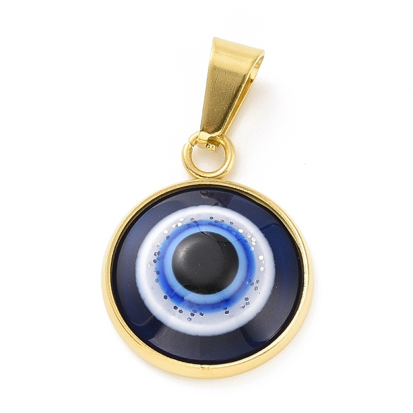 PandaHall Vacuum Plating Handmade Resin Pendants, with Golden Plated 304 Stainless Steel Findings, Evil Eye, Midnight Blue, 17x14x4.5mm...
PandaHall Vacuum Plating Handmade Resin Pendants, with Golden Plated 304 Stainless Steel Findings, Evil Eye, Midnight Blue, 17x14x4.5mm...