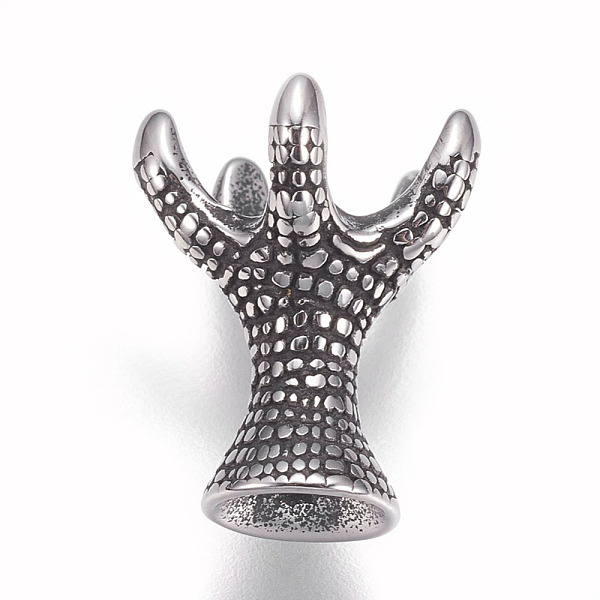 PandaHall 304 Stainless Steel Bead Caps, Claw, Antique Silver, 15.5x13mm, Hole: 2.5mm 304 Stainless Steel
PandaHall 304 Stainless Steel Bead Caps, Claw, Antique Silver, 15.5x13mm, Hole: 2.5mm 304 Stainless Steel