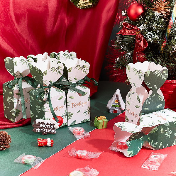 PandaHall Green Leaf Favor Boxes, Wedding Party Favor Boxes Tropical Candy Goodie Box with Black Green Ribbon Decoration for Christmas...
PandaHall Green Leaf Favor Boxes, Wedding Party Favor Boxes Tropical Candy Goodie Box with Black Green Ribbon Decoration for Christmas...