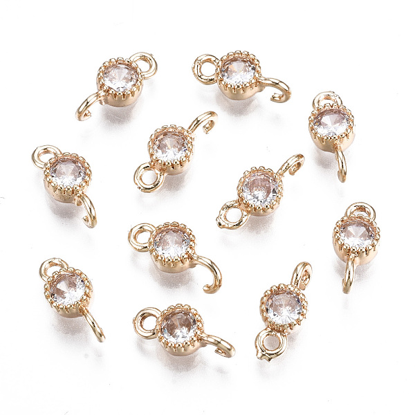PandaHall Brass Micro Pave Clear Cubic Zirconia Links Connectors, Long-Lasting Plated, Cadmium Free & Lead Free, Flat Round, Light Gold...
PandaHall Brass Micro Pave Clear Cubic Zirconia Links Connectors, Long-Lasting Plated, Cadmium Free & Lead Free, Flat Round, Light Gold...