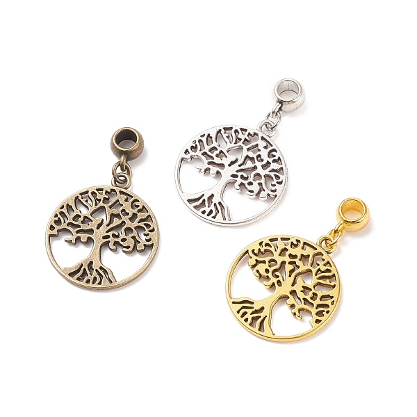 PandaHall 3Pcs 3 Colors Tibetan Style Alloy European Dangle Charms, with Brass & Alloy Findings, Flat Round with Tree of Life, Mixed Color...
PandaHall 3Pcs 3 Colors Tibetan Style Alloy European Dangle Charms, with Brass & Alloy Findings, Flat Round with Tree of Life, Mixed Color...