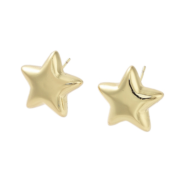 PandaHall Star Brass Stud Earrings, Long-Lasting Plated, Lead Free & Cadmium Free, Real 18K Gold Plated, 19x19mm Brass Star
PandaHall Star Brass Stud Earrings, Long-Lasting Plated, Lead Free & Cadmium Free, Real 18K Gold Plated, 19x19mm Brass Star