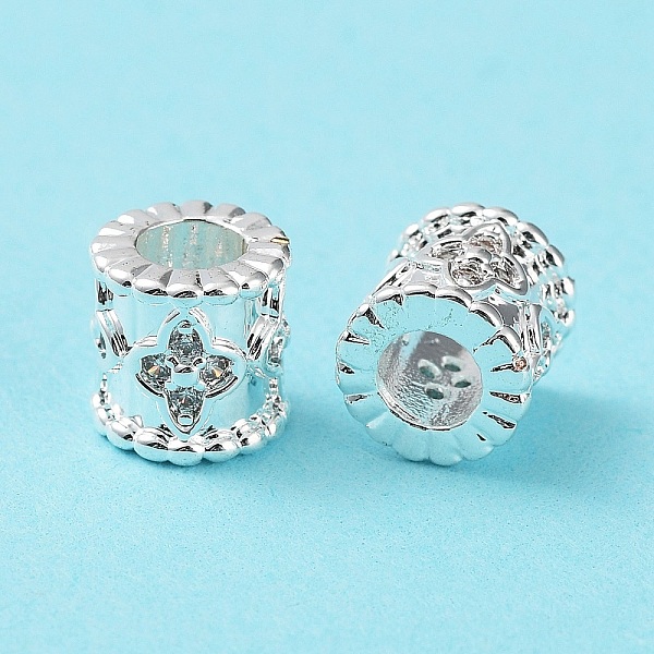PandaHall Rack Plating Brass Micro Pave Cubic Zirconia Beads, Cadmium Free & Lead Free, Long-Lasting Plated, Column with Flower, Silver...
PandaHall Rack Plating Brass Micro Pave Cubic Zirconia Beads, Cadmium Free & Lead Free, Long-Lasting Plated, Column with Flower, Silver...