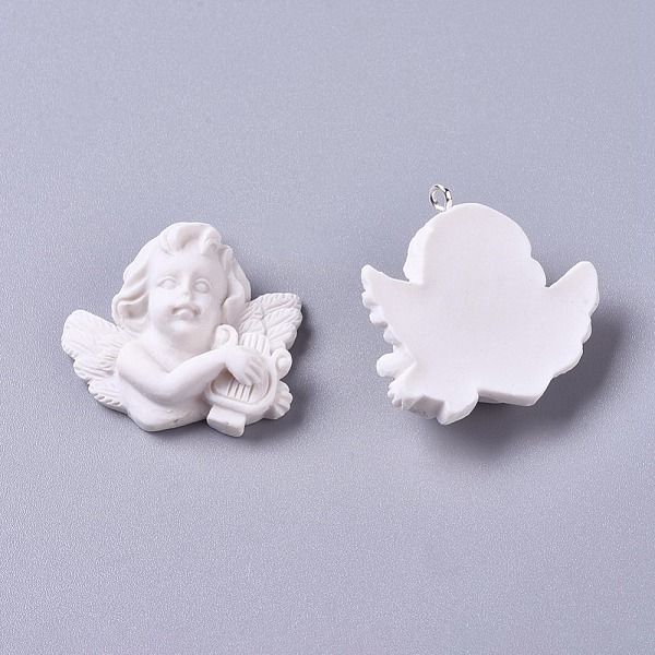 PandaHall Resin Pendants, with Platinum Plated Iron Screw Eye Pin Peg Bails, Angel, White, 30.5x30.5x13.5mm, Hole: 1.5mm Iron+Resin Angel &...
PandaHall Resin Pendants, with Platinum Plated Iron Screw Eye Pin Peg Bails, Angel, White, 30.5x30.5x13.5mm, Hole: 1.5mm Iron+Resin Angel &...