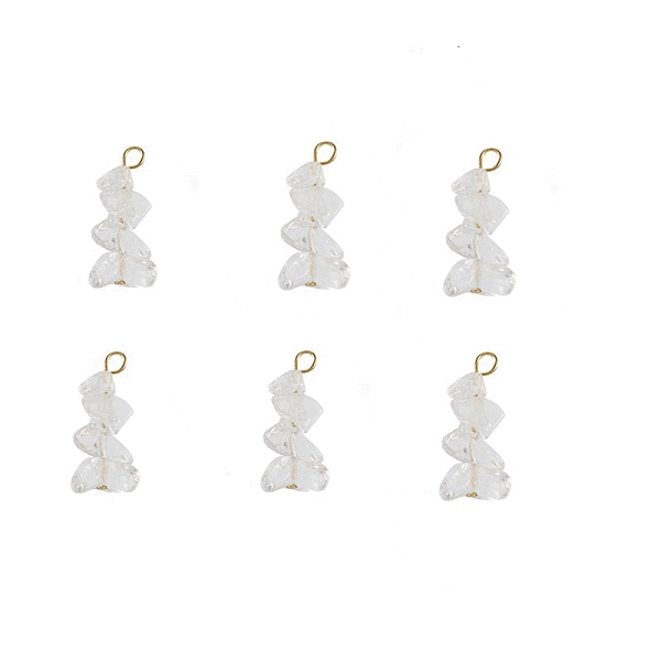 PandaHall Natural Quartz Crystal Chip Pendants, with Golden Tone 304 Stainless Steel Loops, 23~26x5~8x5~8mm, Hole: 2~3.5mm Quartz Crystal...
PandaHall Natural Quartz Crystal Chip Pendants, with Golden Tone 304 Stainless Steel Loops, 23~26x5~8x5~8mm, Hole: 2~3.5mm Quartz Crystal...