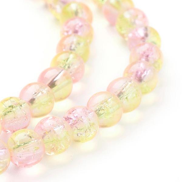 PandaHall Spray Painted Crackle Glass Beads Strands, Round, Two Tone, Pearl Pink, 6mm, Hole: 1.3~1.6mm, about 133pcs/strand, 31.4 inch Glass...
PandaHall Spray Painted Crackle Glass Beads Strands, Round, Two Tone, Pearl Pink, 6mm, Hole: 1.3~1.6mm, about 133pcs/strand, 31.4 inch Glass...
