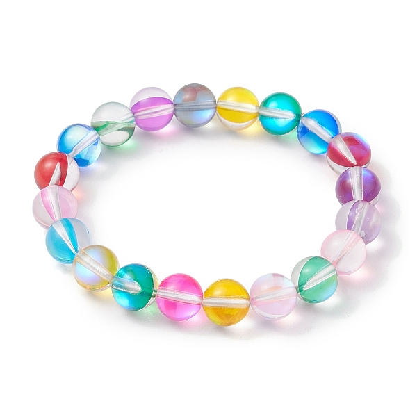 PandaHall 8.5mm Round Synthetic Multi-Moonstone Stretch Bracelets for Girls, Inner Diameter: 1-3/4 inch(4.5cm), 8.5mm Multi-Moonstone Round
PandaHall 8.5mm Round Synthetic Multi-Moonstone Stretch Bracelets for Girls, Inner Diameter: 1-3/4 inch(4.5cm), 8.5mm Multi-Moonstone Round