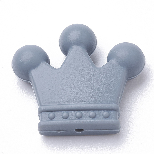 PandaHall Food Grade Eco-Friendly Silicone Focal Beads, Chewing Beads For Teethers, DIY Nursing Necklaces Making, Crown, Slate Gray...
PandaHall Food Grade Eco-Friendly Silicone Focal Beads, Chewing Beads For Teethers, DIY Nursing Necklaces Making, Crown, Slate Gray...