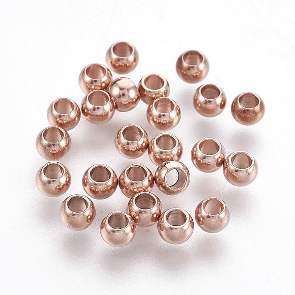 PandaHall 201 Stainless Steel Beads, Rondelle, Rose Gold, 2.9x4mm, Hole: 1.8mm 201 Stainless Steel Rondelle
PandaHall 201 Stainless Steel Beads, Rondelle, Rose Gold, 2.9x4mm, Hole: 1.8mm 201 Stainless Steel Rondelle
