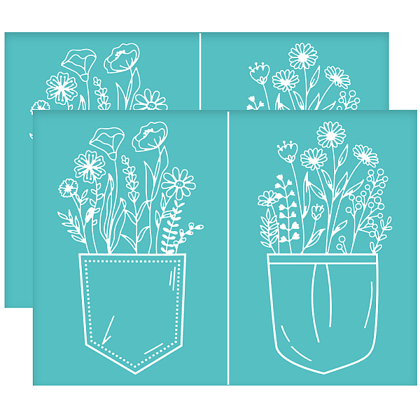 PandaHall OLYCRAFT 2Pcs 11x8.6 Inch Wildflower Self-Adhesive Silk Screen Printing Stencil Flower in Pocket Silk Screen Stencil Pouch of..., Green
PandaHall OLYCRAFT 2Pcs 11x8.6 Inch Wildflower Self-Adhesive Silk Screen Printing Stencil Flower in Pocket Silk Screen Stencil Pouch of..., Green
