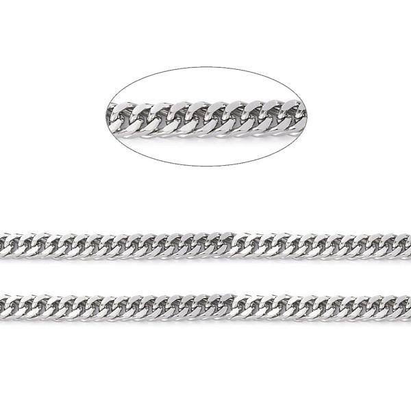 PandaHall 304 Stainless Steel Cuban Link Chains, Chunky Curb Chains, Diamond Cut Chains, with Spool, Unwelded, Faceted, Stainless Steel...
PandaHall 304 Stainless Steel Cuban Link Chains, Chunky Curb Chains, Diamond Cut Chains, with Spool, Unwelded, Faceted, Stainless Steel...