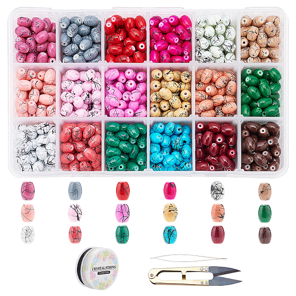 PandaHall DIY Baking Painted Drawbench Glass Beads Stretch Bracelet Making Kits, include Sharp Steel Scissors, Elastic Crystal Thread..., Multicolor
PandaHall DIY Baking Painted Drawbench Glass Beads Stretch Bracelet Making Kits, include Sharp Steel Scissors, Elastic Crystal Thread..., Multicolor