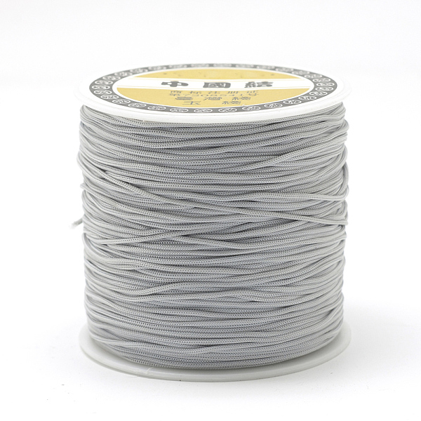 PandaHall Polyester Cords, Light Grey, 0.8mm, about 131.23~142.16 yards(120~130m)/roll Polyester Gray
PandaHall Polyester Cords, Light Grey, 0.8mm, about 131.23~142.16 yards(120~130m)/roll Polyester Gray