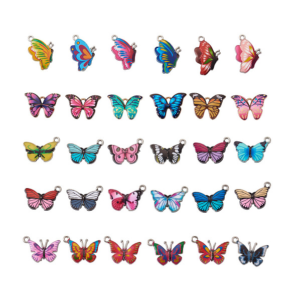 PandaHall Printed Alloy Pendants, with Enamel, Butterfly, Platinum, Mixed Color, 60pcs/box Alloy+Enamel Butterfly Multicolor
PandaHall Printed Alloy Pendants, with Enamel, Butterfly, Platinum, Mixed Color, 60pcs/box Alloy+Enamel Butterfly Multicolor