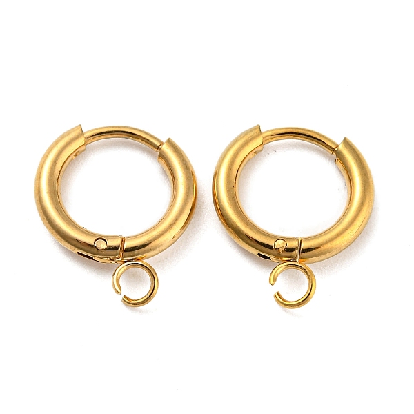 PandaHall 304 Stainless Steel Huggie Hoop Earring Findings, Wire Wire with Horizontal Loops, Real 18K Gold Plated, 14x12x2mm, Hole: 2mm 304...
PandaHall 304 Stainless Steel Huggie Hoop Earring Findings, Wire Wire with Horizontal Loops, Real 18K Gold Plated, 14x12x2mm, Hole: 2mm 304...