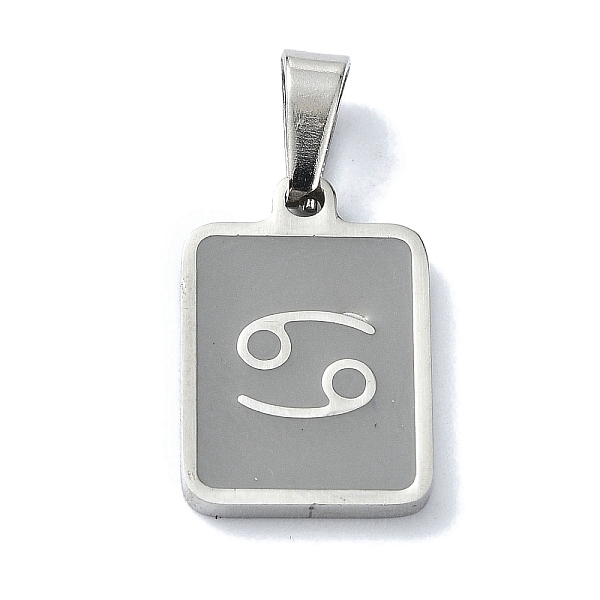PandaHall 304 Stainless Steel Pendants, with Enamel, Stainless Steel Color, Rectangle with Constellation Charms, Cancer, 16x11x1.5mm, Hole...
PandaHall 304 Stainless Steel Pendants, with Enamel, Stainless Steel Color, Rectangle with Constellation Charms, Cancer, 16x11x1.5mm, Hole...
