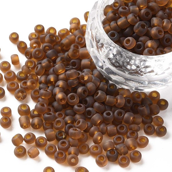 PandaHall (Repacking Service Available) Glass Seed Beads, Frosted Colors, Round, Coconut Brown, 6/0, 4mm, Hole: 1~1.5mm, about 12g/bag Glass
PandaHall (Repacking Service Available) Glass Seed Beads, Frosted Colors, Round, Coconut Brown, 6/0, 4mm, Hole: 1~1.5mm, about 12g/bag Glass