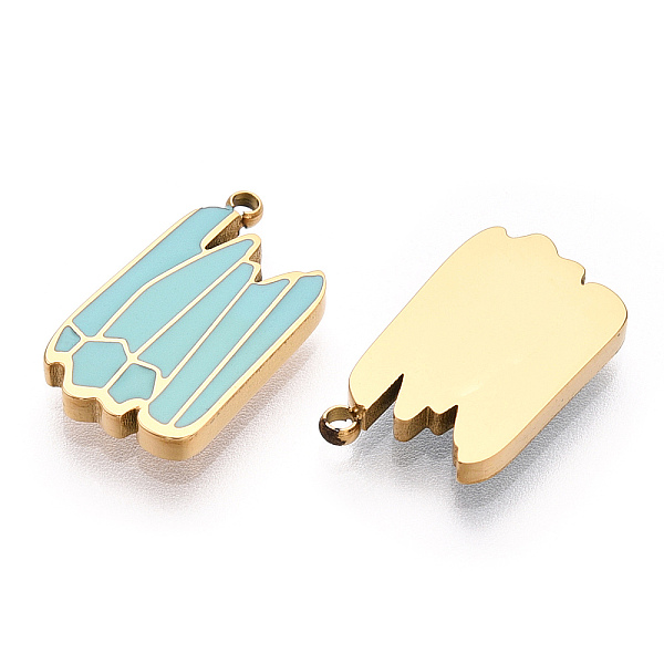PandaHall 304 Stainless Steel Enamel Pendants, Manual Polishing, Irregular Geometry Charm, Real 14K Gold Plated, 15x9x2mm, Hole: 1.2mm...
PandaHall 304 Stainless Steel Enamel Pendants, Manual Polishing, Irregular Geometry Charm, Real 14K Gold Plated, 15x9x2mm, Hole: 1.2mm...