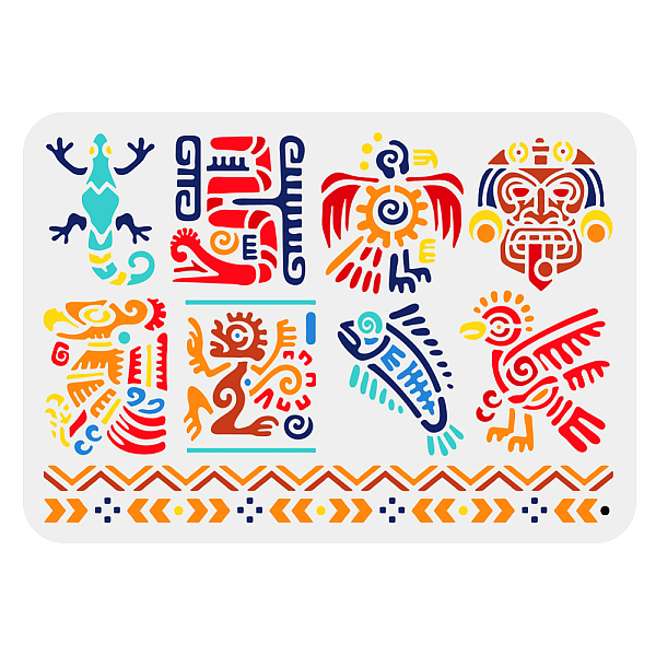 PandaHall PET Hollow Out Drawing Painting Stencils, for DIY Scrapbook, Photo Album, Mixed Patterns, 297x210mm Plastic
PandaHall PET Hollow Out Drawing Painting Stencils, for DIY Scrapbook, Photo Album, Mixed Patterns, 297x210mm Plastic
