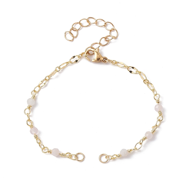 PandaHall Brass & Natural Morganite Handmade Beaded Link Chain Bracelet Making, with Lobster Claw Clasp, Fit for Connector Charms, 6-1/4...
PandaHall Brass & Natural Morganite Handmade Beaded Link Chain Bracelet Making, with Lobster Claw Clasp, Fit for Connector Charms, 6-1/4...