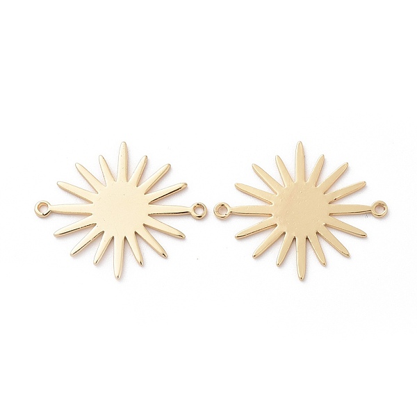 PandaHall Brass Links connectors, Sun, Real 18K Gold Plated, 27x22x1mm, Hole: 1mm Brass Sun
PandaHall Brass Links connectors, Sun, Real 18K Gold Plated, 27x22x1mm, Hole: 1mm Brass Sun