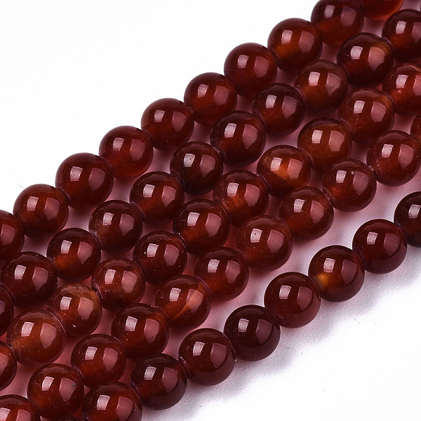 PandaHall Natural Agate Beads Strands, Dyed, Round, Dark Red, 4mm, Hole: 0.5mm, about 91~95pcs/strand, 14.57 inch~15.35 inch(37~39cm)...
PandaHall Natural Agate Beads Strands, Dyed, Round, Dark Red, 4mm, Hole: 0.5mm, about 91~95pcs/strand, 14.57 inch~15.35 inch(37~39cm)...