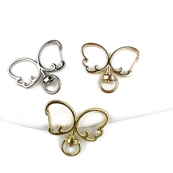 PandaHall Zinc Alloy Swivel Clasps, Butterfly, Mixed Color, 39.5x33mm Alloy Butterfly
PandaHall Zinc Alloy Swivel Clasps, Butterfly, Mixed Color, 39.5x33mm Alloy Butterfly