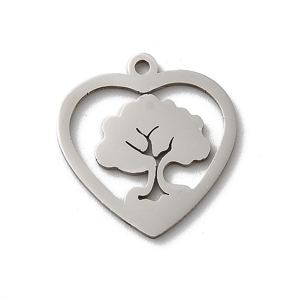 PandaHall 201 Stainless Steel Pendants, Laser Cut, Stainless Steel Color, Heart Charm, Tree, 15x14x1mm, Hole: 1.2mm 201 Stainless Steel Tree
PandaHall 201 Stainless Steel Pendants, Laser Cut, Stainless Steel Color, Heart Charm, Tree, 15x14x1mm, Hole: 1.2mm 201 Stainless Steel Tree